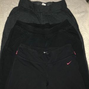 Sweat and yoga pants